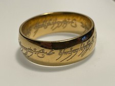 Il Signore Degli Anelli: Anello Colore Oro Nuovo + Pochette