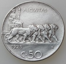 MONETA REGNO V.E.III 50