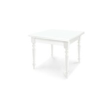 TAVOLO QUADRATO A LIBRO IN LEGNO DA CUCINA BAR ARTE POVERA CLASSICO BIANCO OPACO