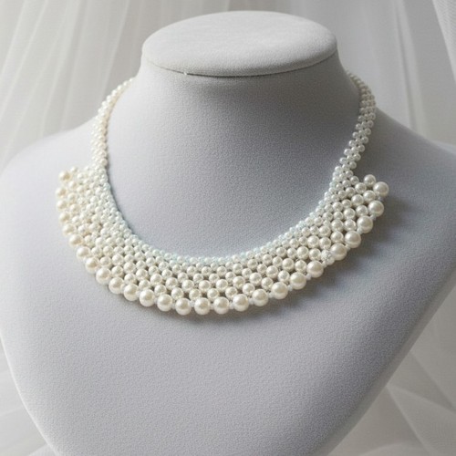 Collana perle statement - collana,