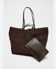 Maxi shopper Zara intrecciata