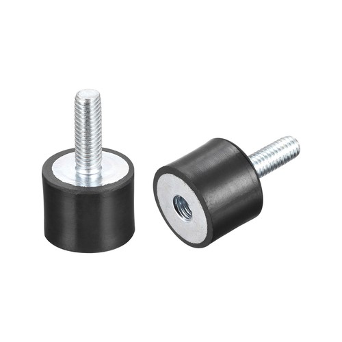 2pz supporti gomma m6 - in,