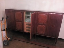 Mobile e tavolo pranzo, anni '50. Fatto da un artigiano. Buone condizioni genera