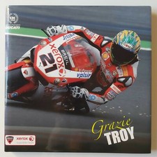 DUCATI CORSE 2008 BLACK FACTORY YEARBOOK (RARE DJ GRAZIE TROY) MOTOGP SBK  RARE