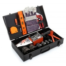 Polifusore saldatore 2900W salda tubi polipropilene PVC 6 matrici + accessori