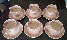 VILLEROY & BOCH BURGERLAND 6 TAZZE DA THE' E PIATTINI VINTAGE, OTTIME COND.