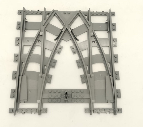 Lego double crossover - lego, rail