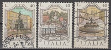ITALIA  REPUBBLICA 1974 Fontane, 2° emissione ,usati