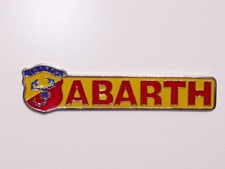 TARGHETTA  SCRITTA ABARTH CON