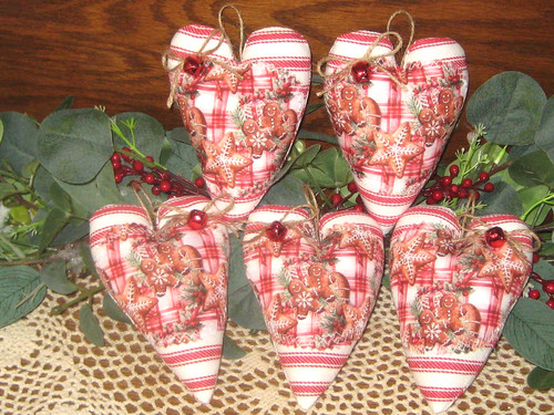 Natale country cuori pan - natale,