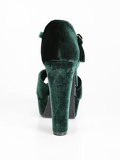 Sweet Shoes Sandali con plateau in tessuto effetto velluto