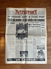 TUTTOSPORT QUOTIDIANO 3/01/1960,MORTE DI FAUSTO COPPI  CICLISMO GIRO D'ITALIA