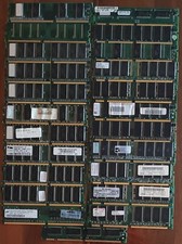 STOCK DI N°23  MEMORIE RAM TIPO "SDRAM" E "DDR" X PC, 128MB; 256MB; 512MB