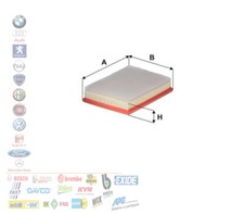 FILTRO ARIA CITROEN C3 III VAN