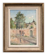Alfonso Corradi (Castelnovo di Sotto, 1889 – Milano, 1972) Quadro Dipinto Olio