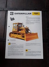 CATERPILLAR D6D RUSPA DOZER PALA APRIPISTA brochure originale Tedesco 