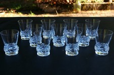 DAUM - 9 Verres à Porto en