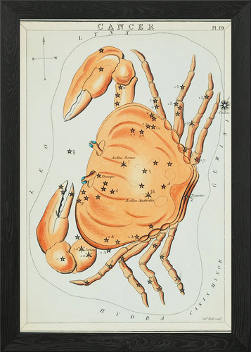 Carta astronomica con cornice - carta,