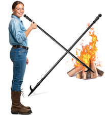 Asta metallica portatile lunga