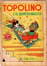 fumetto ALBO D'ORO MONDADORI Numero 25 TOPOLINO E IL TAPPETO MAGICO