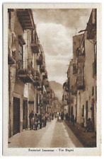 CARTOLINA DI PALERMO ,TERMINI IMERESE - VIA BAGNI  non viaggiata
