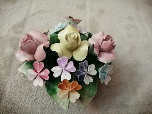 Capodimonte fiori rose - ,