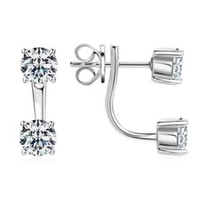 Orecchini goccia moissanite