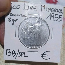 100 lire 1955 minervabb spl - lire, minervabb/spl(2)