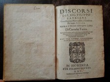 FILIPPO CAVRIANA CAVRIANI LIBRI ANTICHI SEICENTINA LOCALE MANTOVA TACITO MEDICI