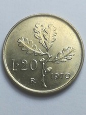 1970 20 Lire Coin