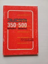 Ducati 350 - 500 Sport Desmo 1977 manuale uso moto ORIGINALE owner's manual