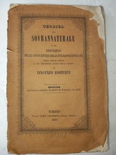 Vincenzo Gioberti - Teorica del sovrannaturale o sia discorso...... Torino, 1849