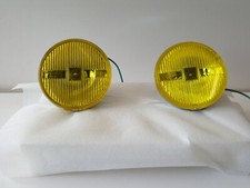 Fendinebbia Siem retro cromato in coppia auto epoca concorrenti Carello anni '70