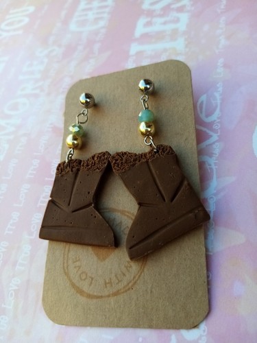 Orecchini fimo tipo ugg - fimo,
