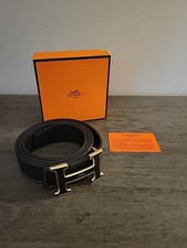 Cintura Hermes in pelle nera