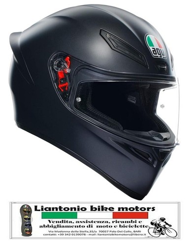 Casco integrale agv nero - casco, k1