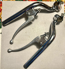 Coppia di Semimanubri a corna con leve Tomaselli per ciclomotori anni 50