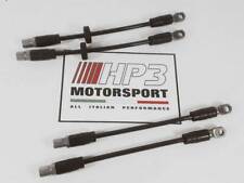 A112 ABARTH KIT 4 TUBI FRENO TRECCIA AERONAUTICI SPORTIVI HP3 NERO