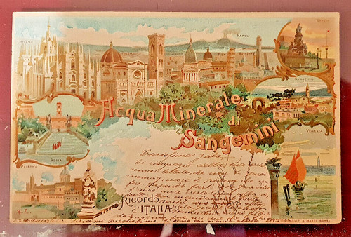 Cartolina acqua minerale - acqua,
