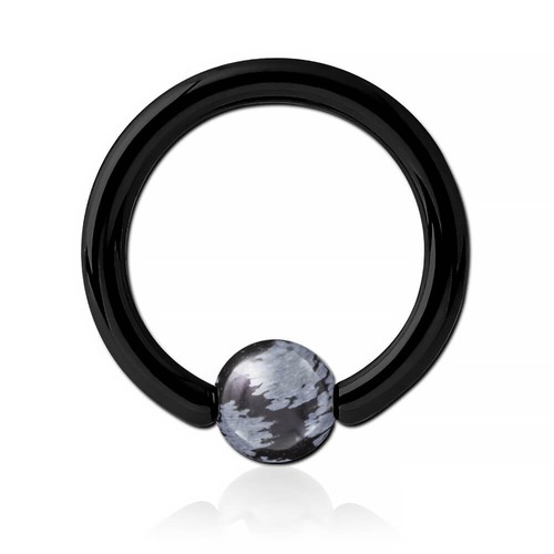 Anello acciaio nero con - in,