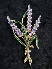 Grande spilla bouquet lavanda