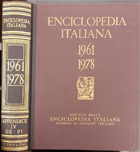 Enciclopedia italiana iv - italiana.,