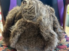 Cappello da cacciatore L.L.Bean vintage North King pelliccia di coniglio naturale con paraorecchie taglia M