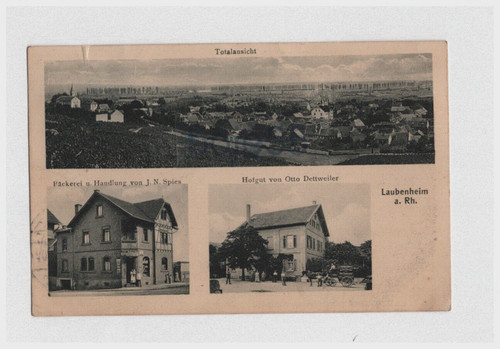 Cartolina magonza laubenheim - cartolina,