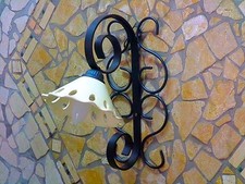 applique in ferro battuto e terracotta rustico cucina tavernetta rustici E14