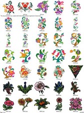 145 Jacobean & Tole Flower