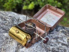 Stufa a cherosene in ottone scorrevole LION 600 bruciatore da campeggio testata