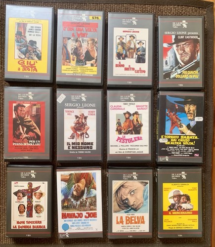 Lotto vhs spaghetti western - vhs,
