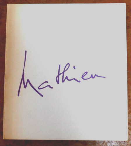 Georges mathieu catalogue - mathieu.,