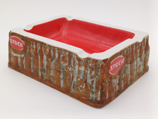 STOCK RARO POSACENERE IN CERAMICA PUBBLICITARIO VINTAGE